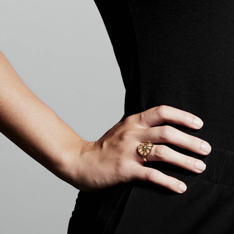 Pilgrim Ring : Kaylee : Vergoldet : Kristall