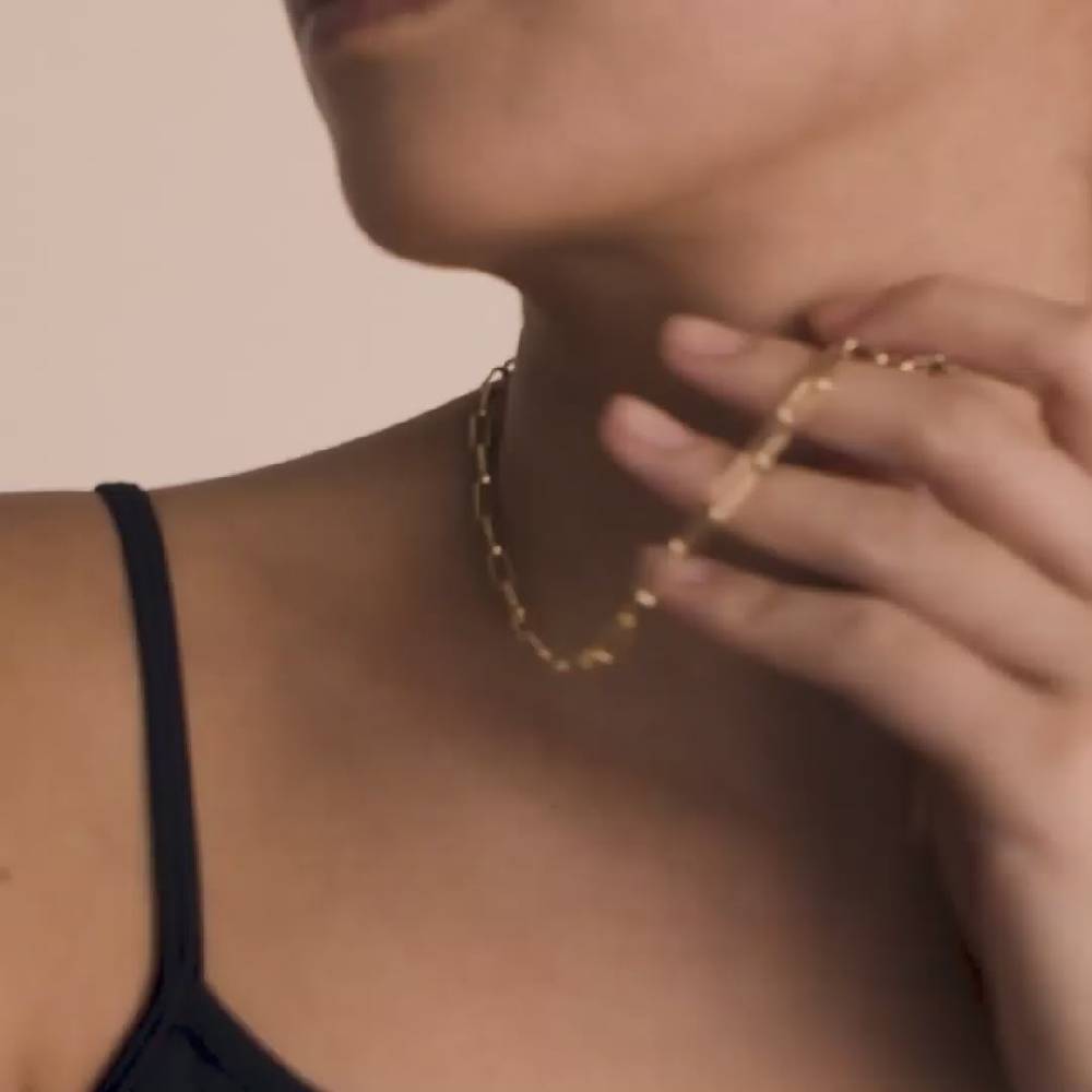 Pilgrim RONJA Recycelte Halskette, Vergoldet