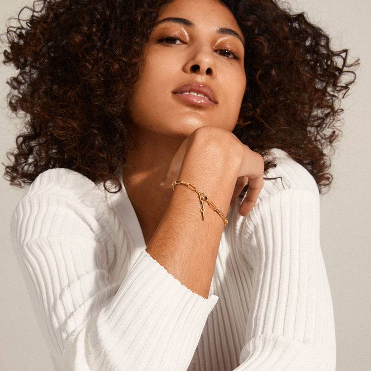 Pilgrim RONJA Recyceltes Armband, Vergoldet