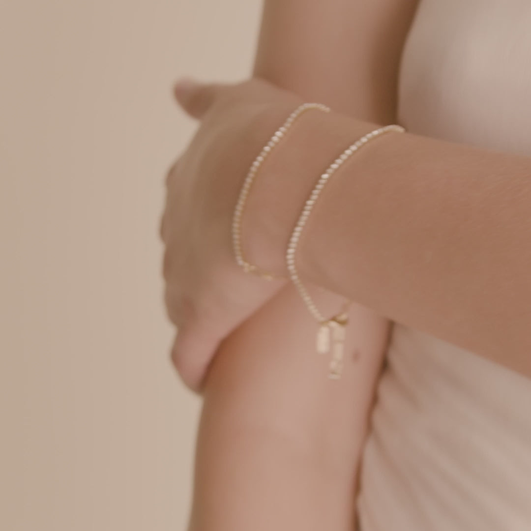 Pilgrim ROWAN Kristallarmband, 2-in-1, Vergoldet