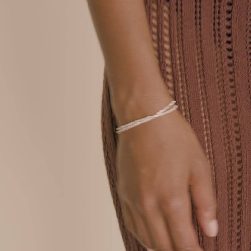 Pilgrim ROWAN Kristallarmband, 2-in-1, Versilbert