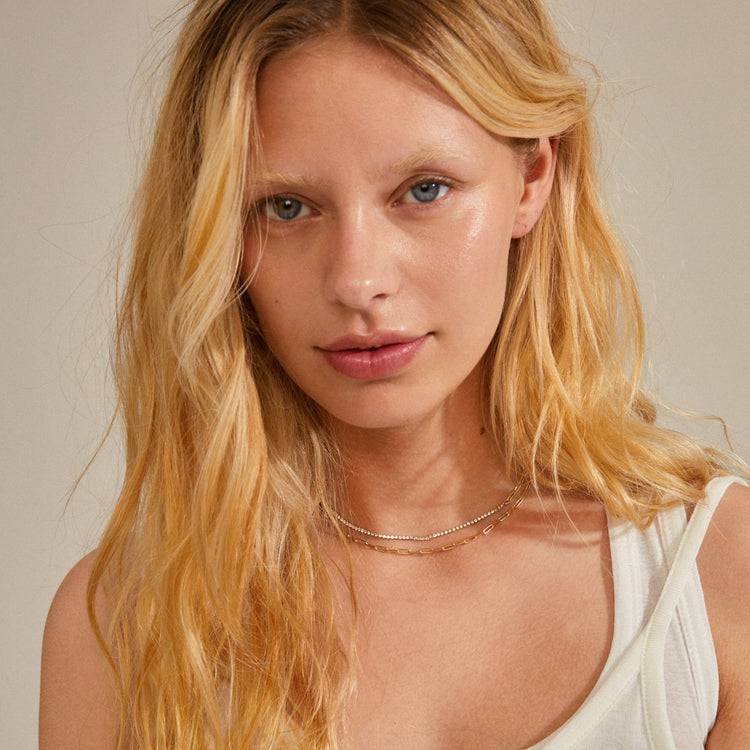 Pilgrim ROWAN Recycelte Halskette, 2-in-1, Vergoldet