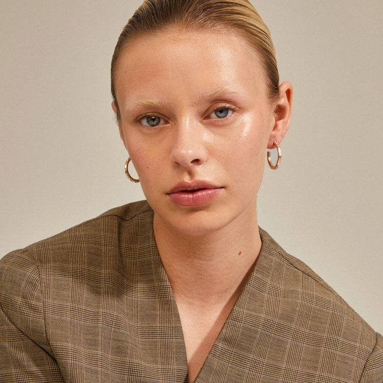 Pilgrim RUE Recycelte Hoops Vergoldet