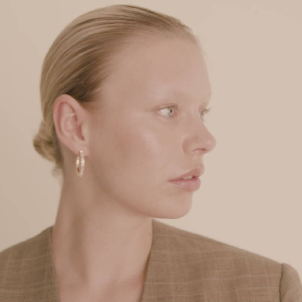 Pilgrim RUE Recycelte Hoops Vergoldet