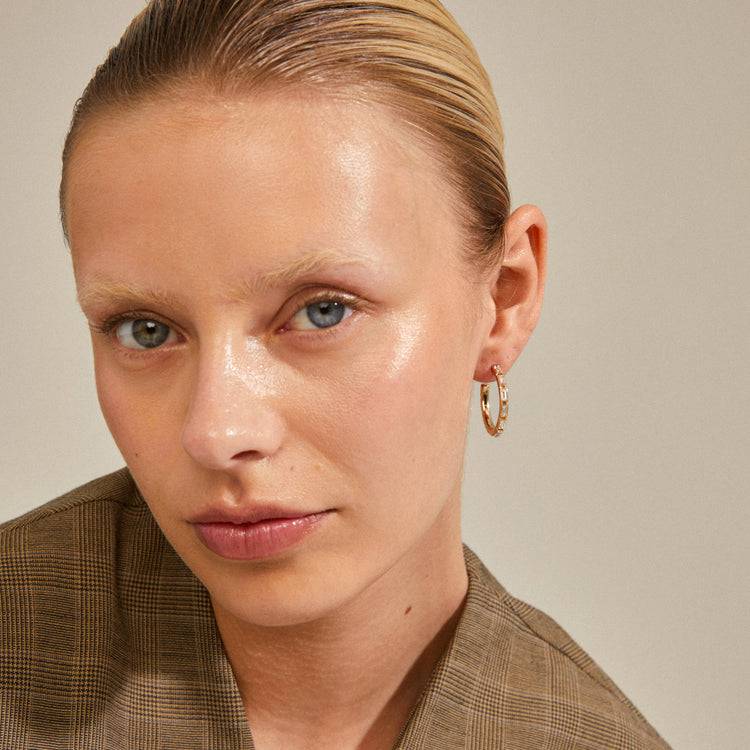 Pilgrim RUE Recycelte Hoops Vergoldet