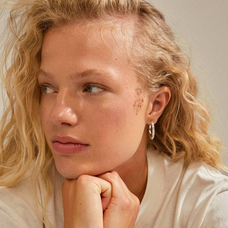 Pilgrim RUE Recycelte Hoops Versilbert