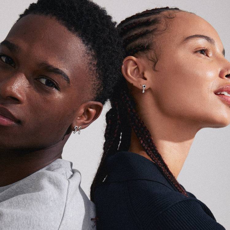 Pilgrim RYPER Recycelte Ohrringe Versilbert