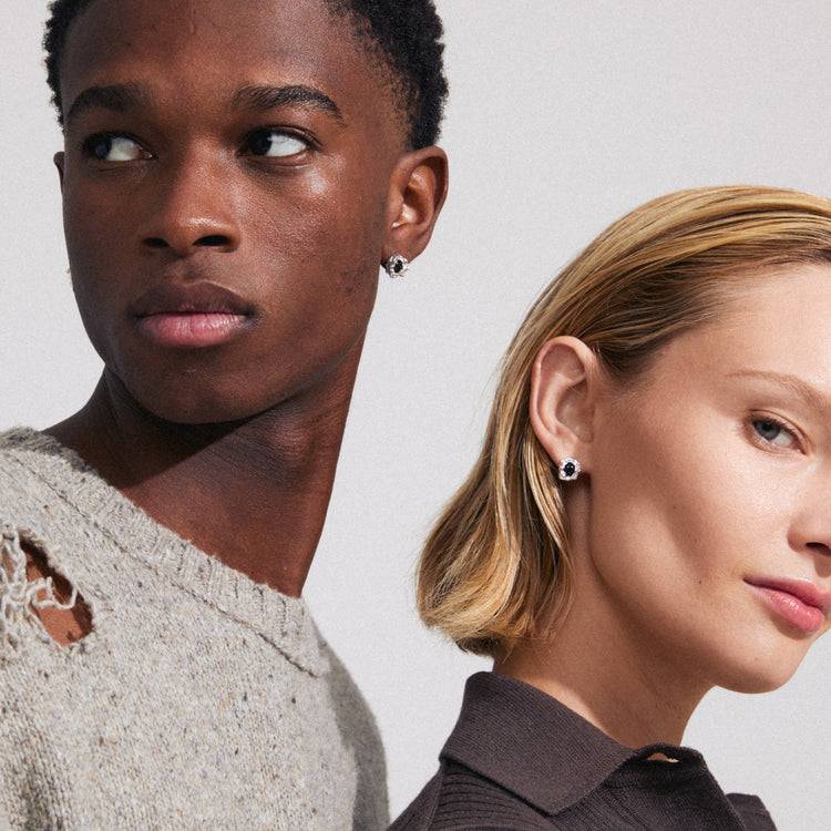 Pilgrim RYPER Recycelte Ohrringe Versilbert