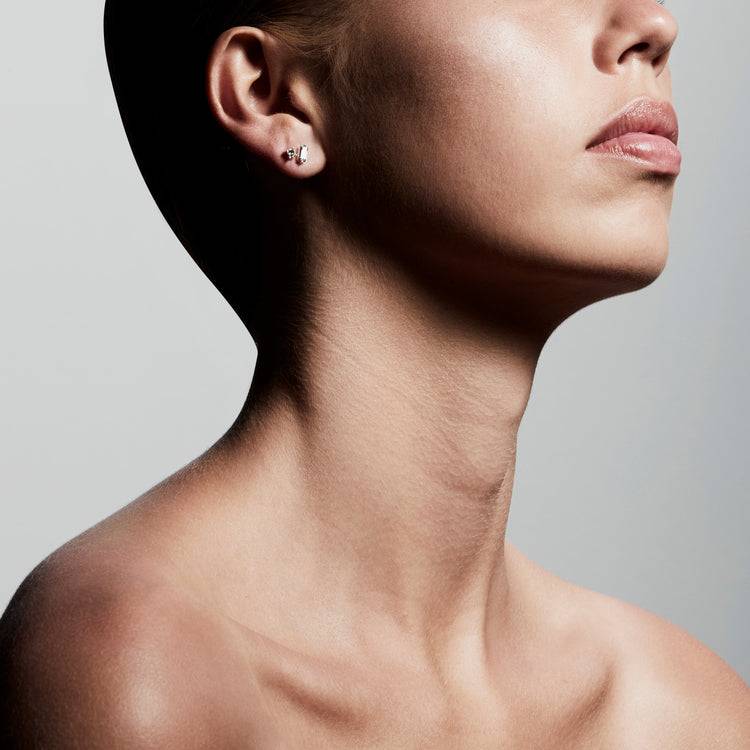 Pilgrim SABRINA Kristallohrringe, Versilbert