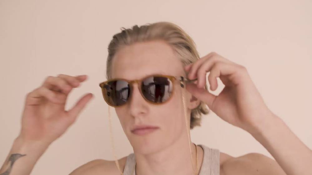 Pilgrim SAHARA Acetat Sonnenbrille Hellbraun