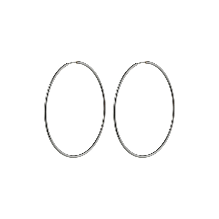 Pilgrim SANNE große Hoop-Ohrringe, hämatitfarben