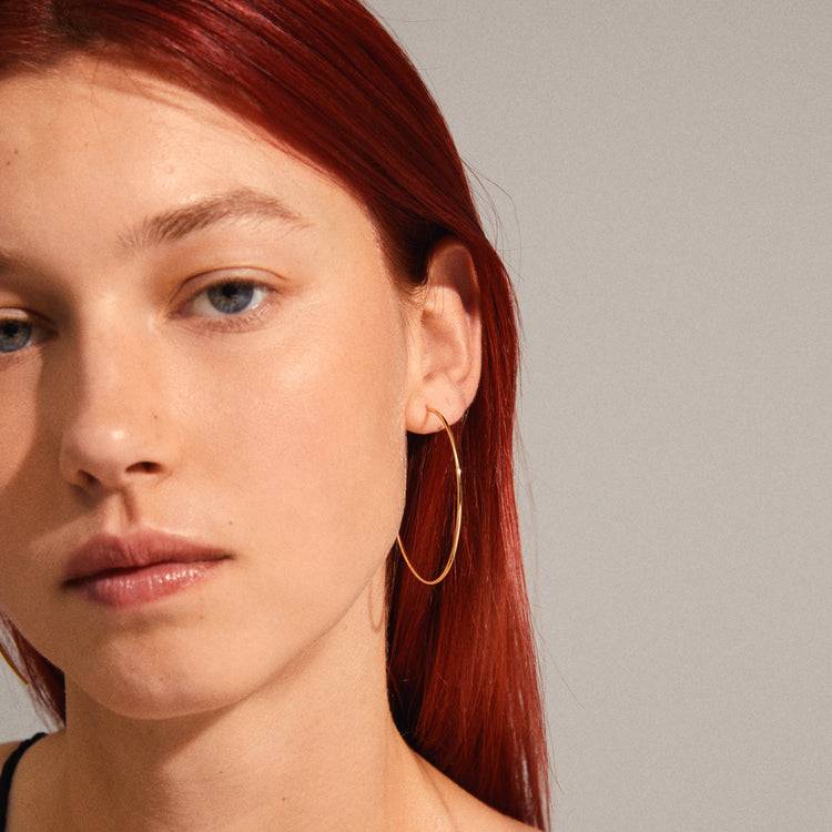 Pilgrim SANNE Große Hoop-Ohrringe, Vergoldet