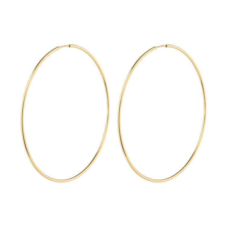 Pilgrim SANNE Große Hoop-Ohrringe, Vergoldet