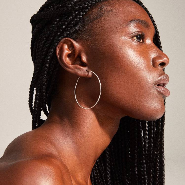 Pilgrim SANNE Große Hoop-Ohrringe, Versilbert