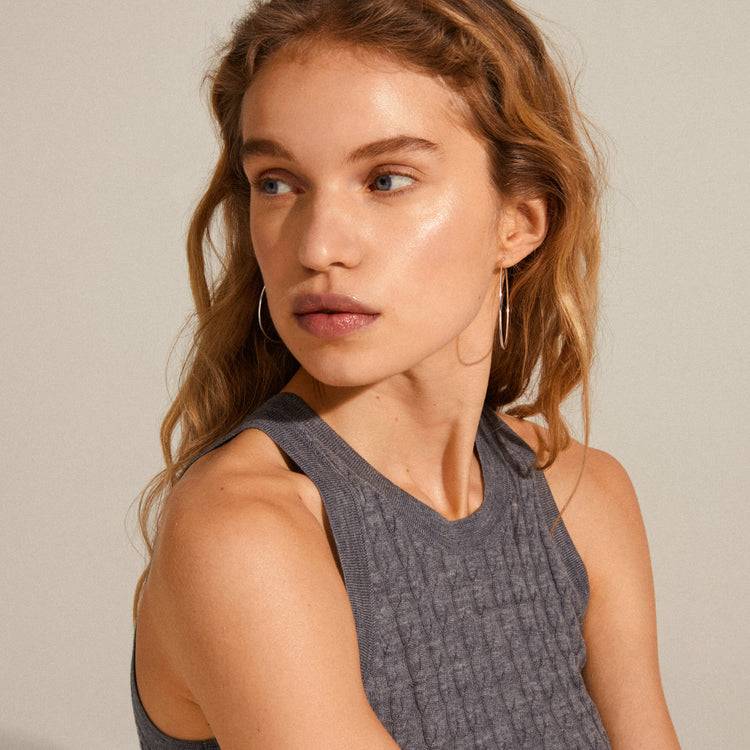 Pilgrim SANNE Große Hoop-Ohrringe, Versilbert