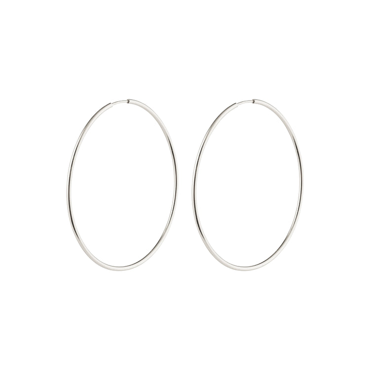 Pilgrim SANNE Große Hoop-Ohrringe, Versilbert