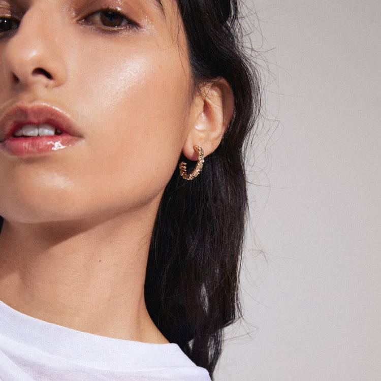 Pilgrim SCOTTIE Recycelte Creolen Vergoldet