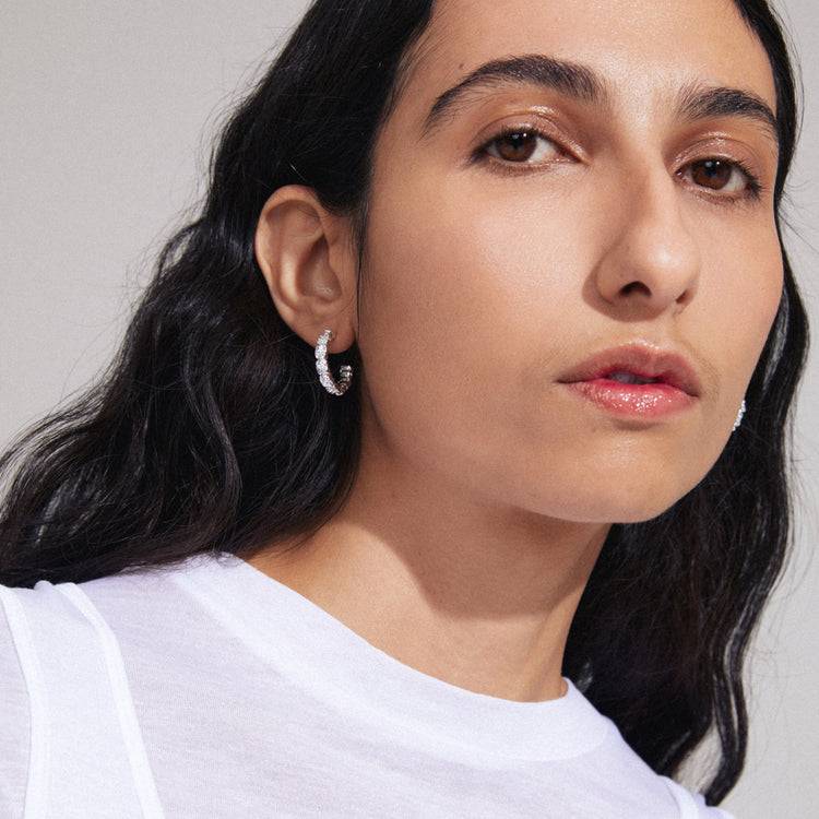 Pilgrim SCOTTIE Recycelte Ohrringe Versilbert