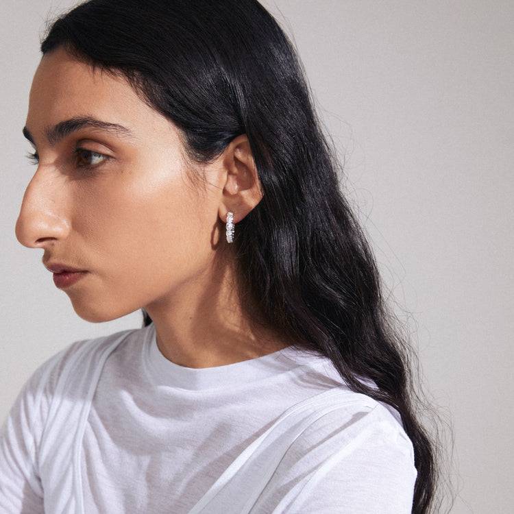 Pilgrim SCOTTIE Recycelte Ohrringe Versilbert