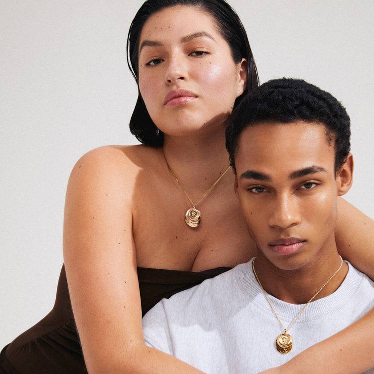 Pilgrim SEA Recycelte Halskette, Vergoldet