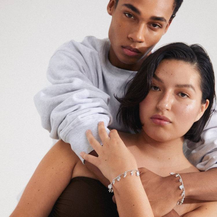 Pilgrim SEA Recyceltes Armband, Versilbert