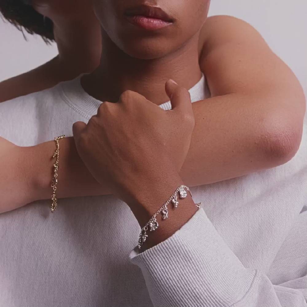 Pilgrim SEA Recyceltes Armband, Versilbert