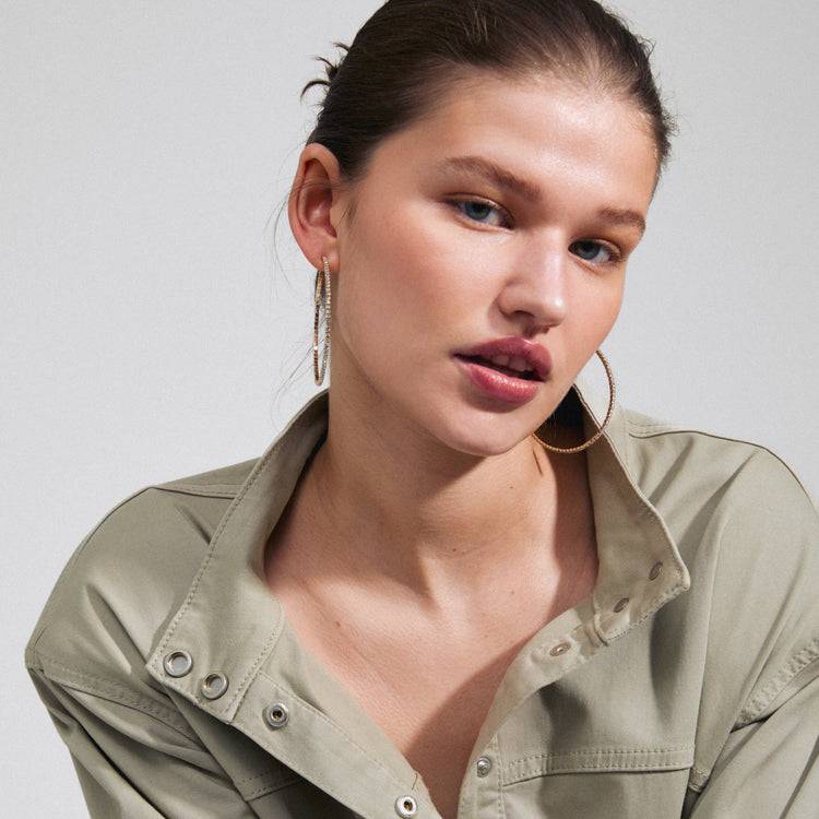 Pilgrim SIDNEY Kristall-Creolen Vergoldet