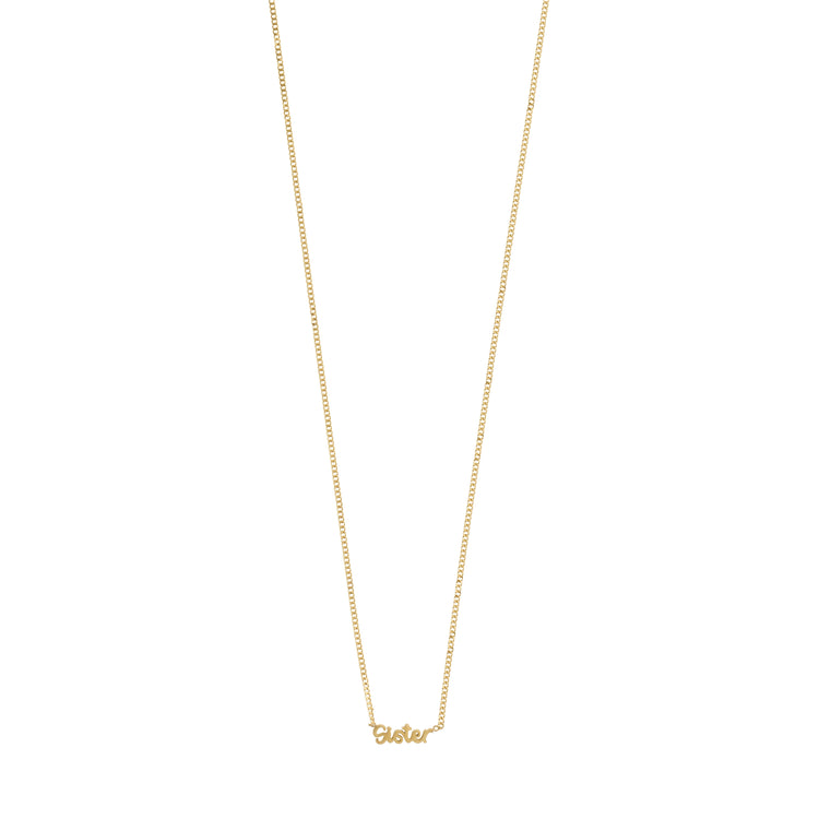 Pilgrim SISTER recycelte Halskette vergoldet