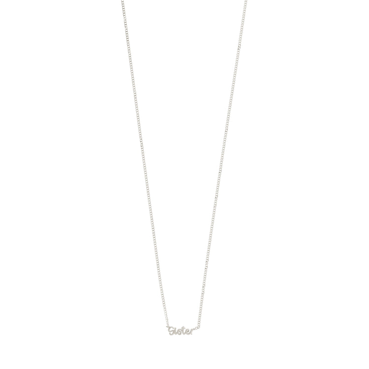 Pilgrim SISTER recycelte Halskette versilbert