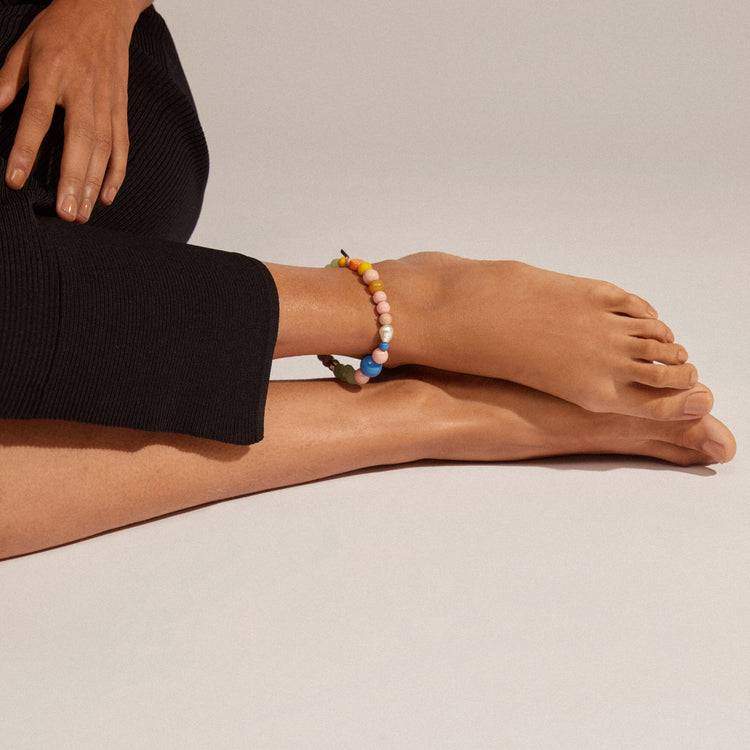 Pilgrim SMILE Fußkettchen, Mehrfarbig