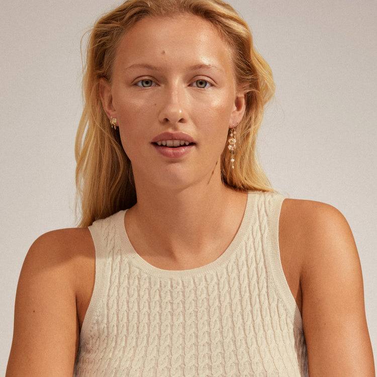 Pilgrim SMILE Ohrringe 2-in-1-Set, Vergoldet