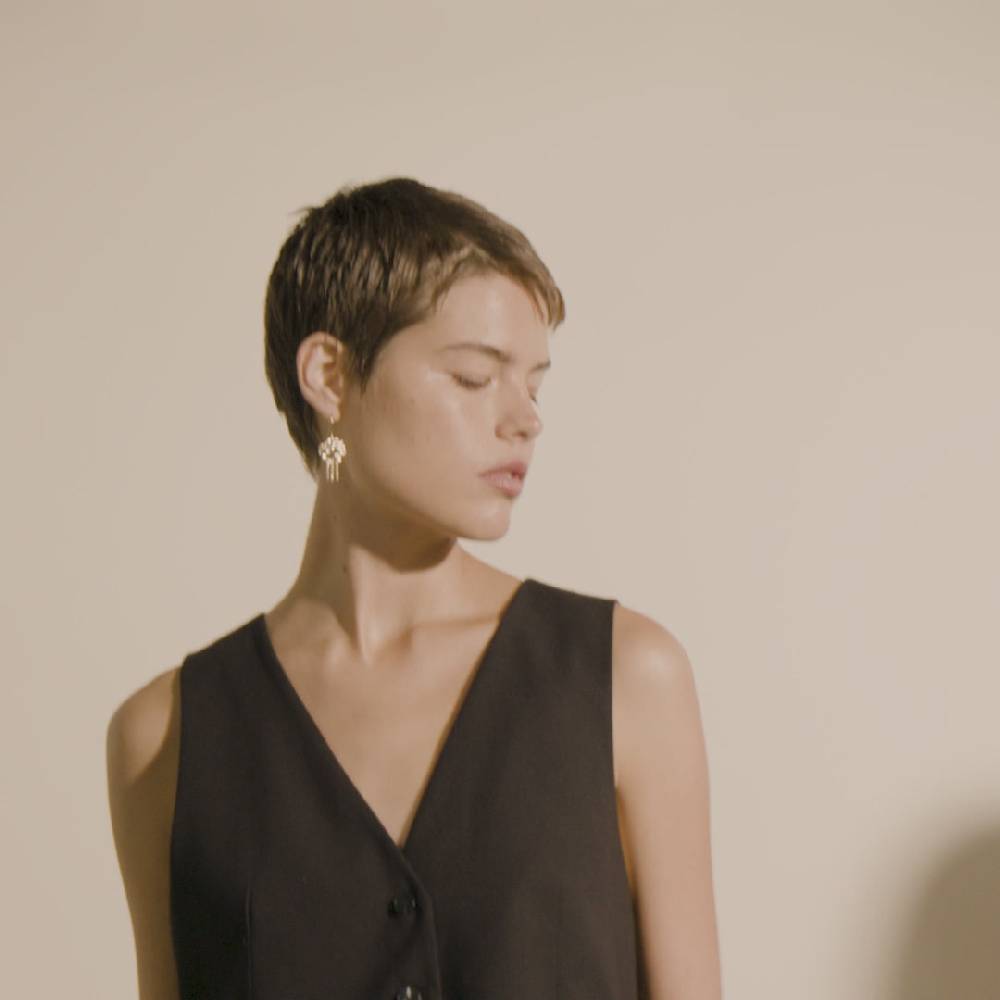 Pilgrim SMILE Recycelte Ohrringe, Vergoldet