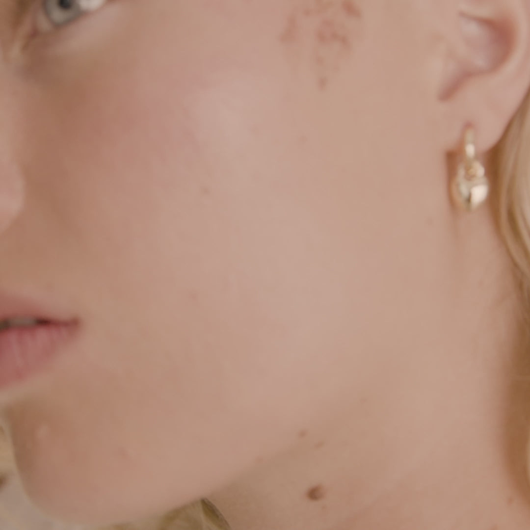 Pilgrim SOPHIA Recycelte Herz-Hoops Vergoldet