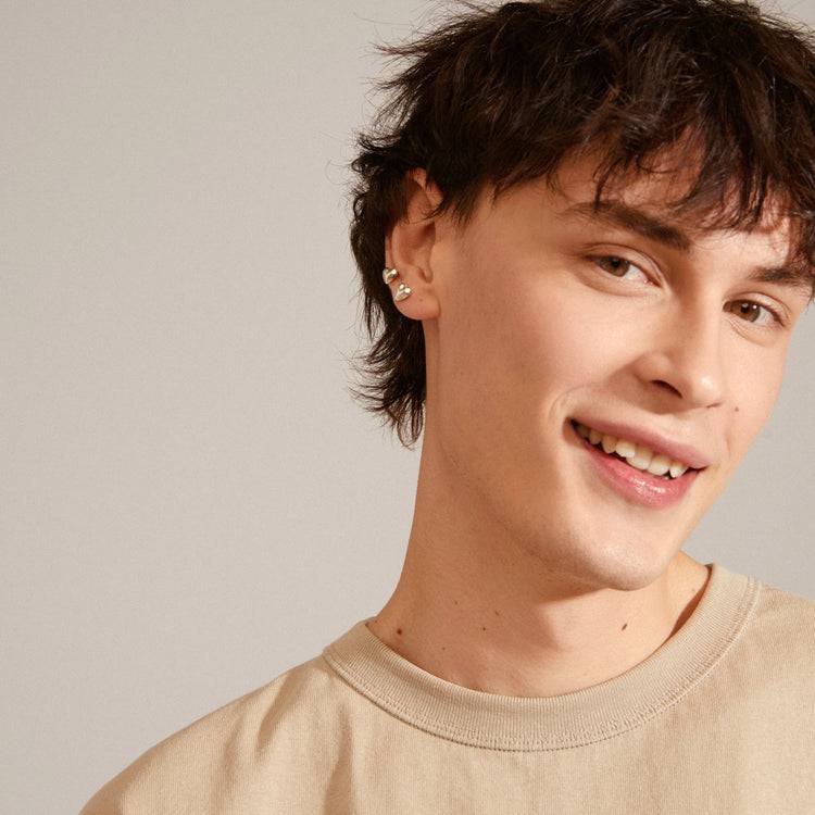 Pilgrim SOPHIA Recycelte Herzohrringe Versilbert