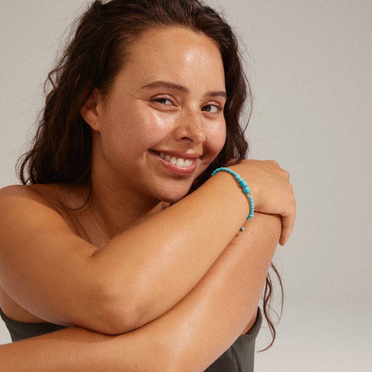 Pilgrim SOULMATES Armband, Blau/vergoldet