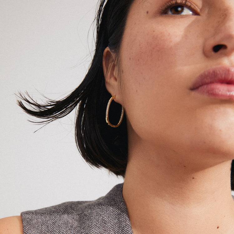 Pilgrim STAR Recycelte Hoops Vergoldet