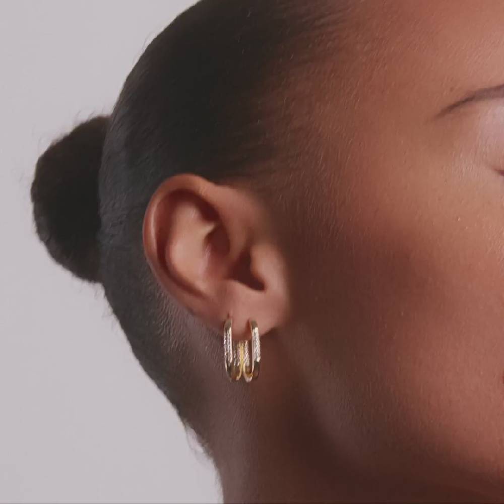 Pilgrim STAR Recycelte Hoops, Vergoldet