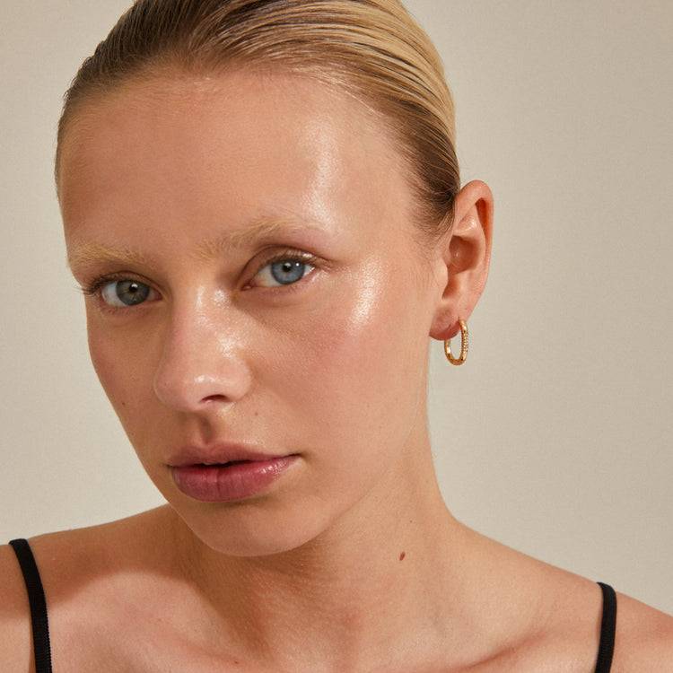 Pilgrim STAR Recycelte Hoops, Vergoldet