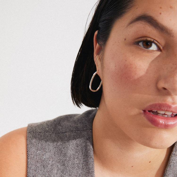 Pilgrim STAR Recycelte Hoops Versilbert