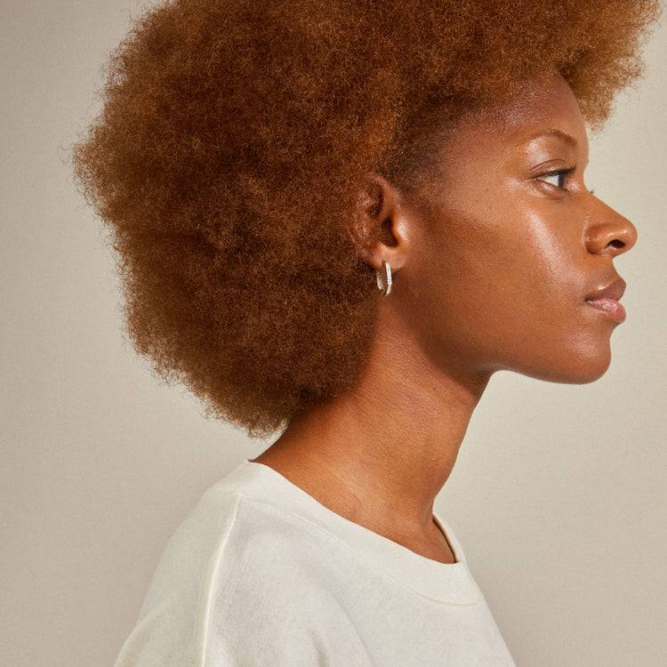 Pilgrim STAR Recycelte Hoops, Versilbert