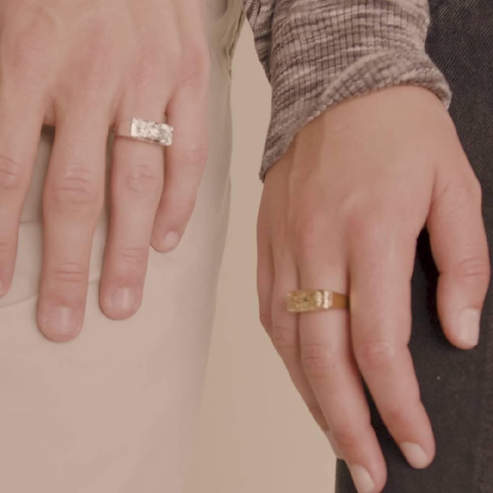 Pilgrim STAR Recycelter Ring Vergoldet