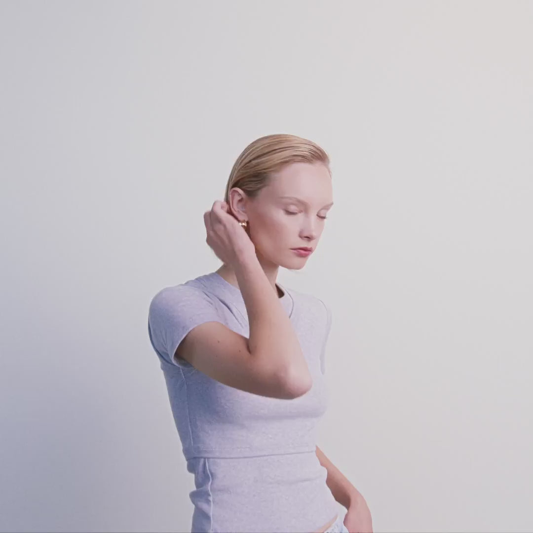 Pilgrim STAY Recycelte Creolen Vergoldet