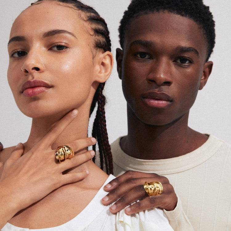 Pilgrim STAY Recycelter Ring Vergoldet