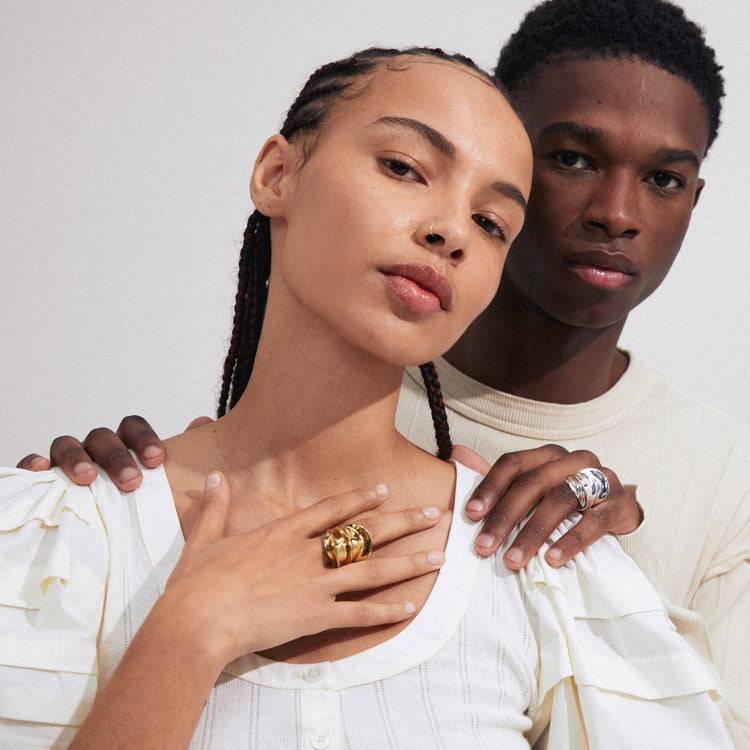 Pilgrim STAY Recycelter Ring Vergoldet