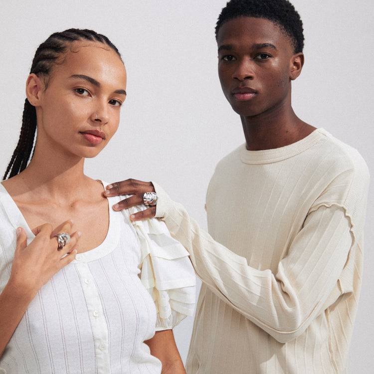 Pilgrim STAY Recycelter Ring Versilbert