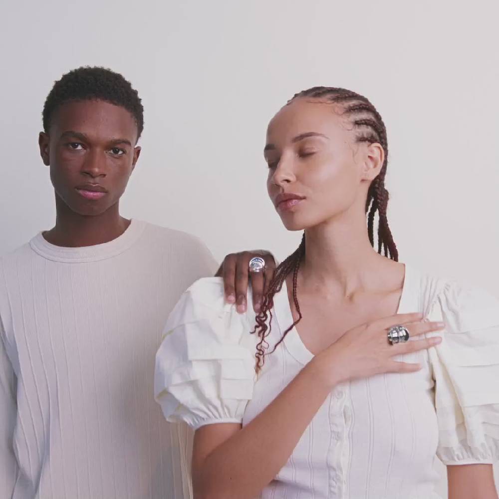 Pilgrim STAY Recycelter Ring Versilbert