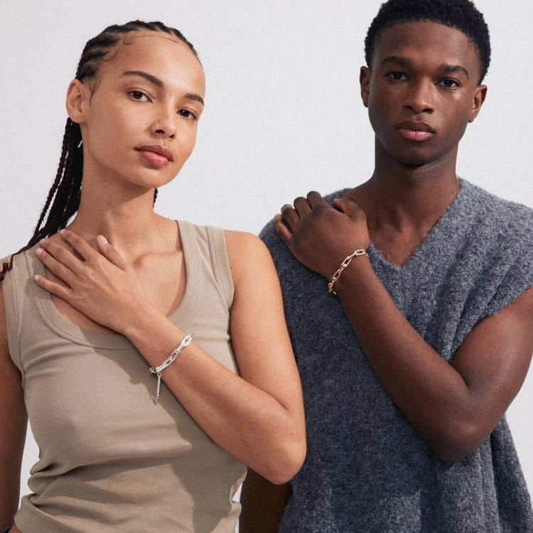 Pilgrim STAY Recyceltes Armband Versilbert