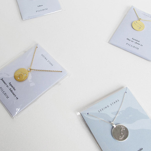 Pilgrim STIER Sternzeichen-Halskette, Vergoldet