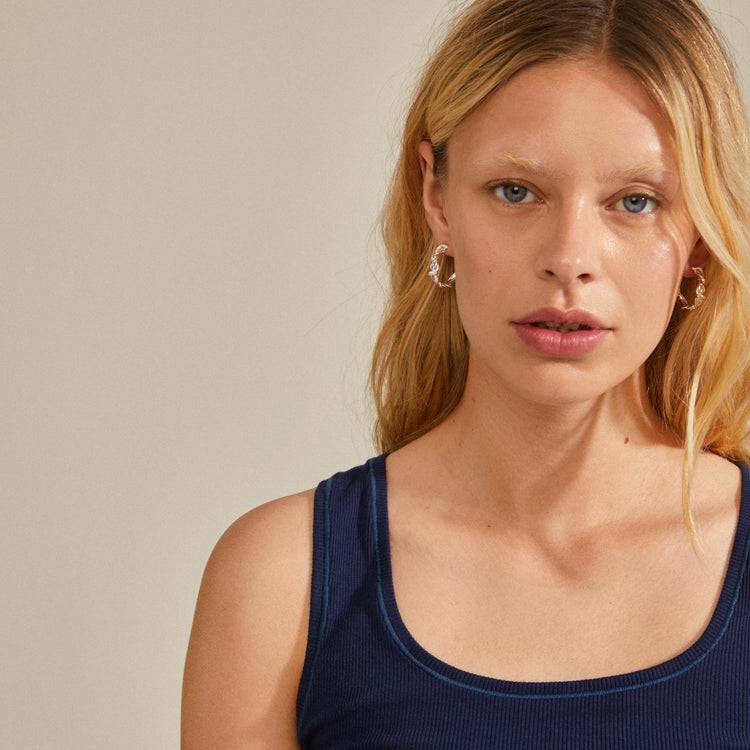 Pilgrim SUN Recycelte, Gedrehte Hoops Versilbert