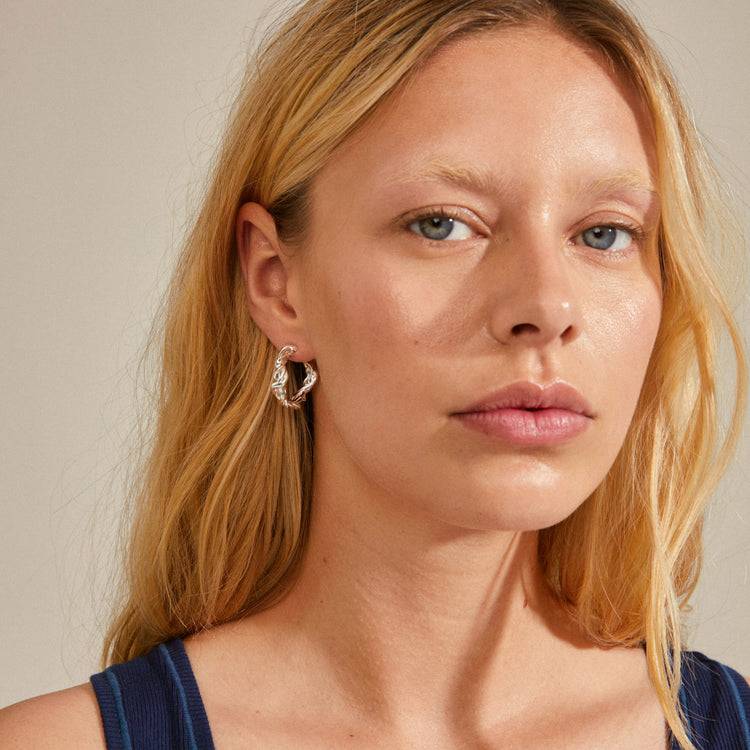 Pilgrim SUN Recycelte, Gedrehte Hoops Versilbert